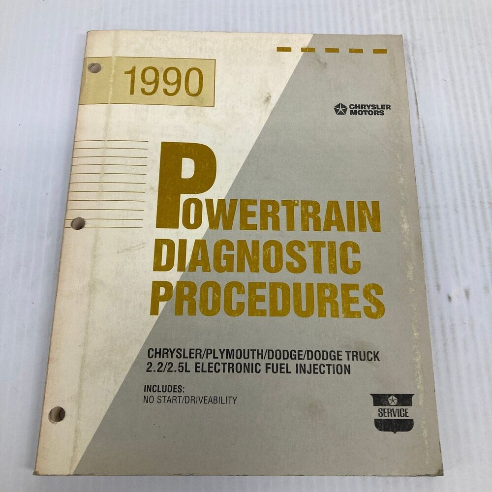 Chrysler Powertrain Diagnostic Procedures Service 1990